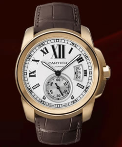 Fake Calibre De Cartier watch W7100009 on sale